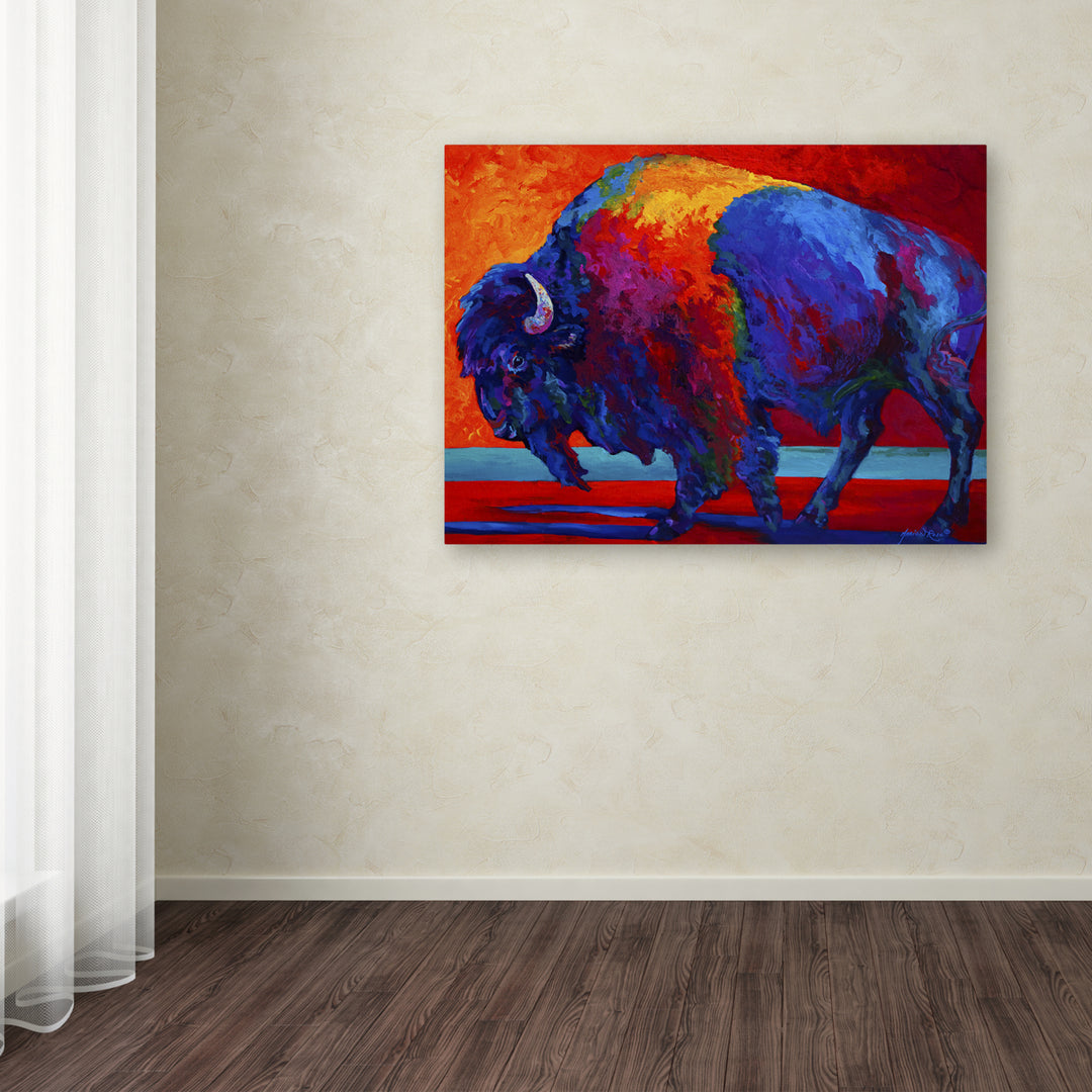 Marion Rose Abstract Bison Ready to Hang Canvas Art 14 x 19 Inches Made in USA Image 3