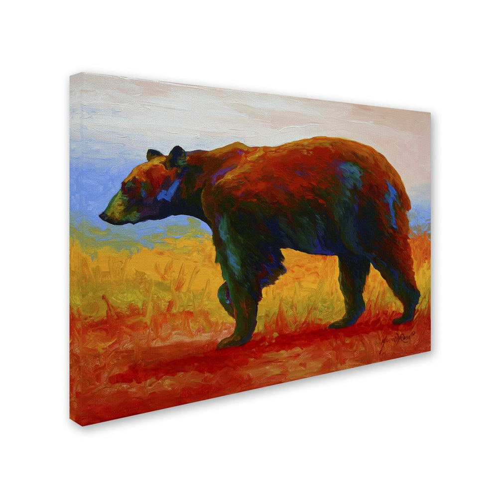 Marion Rose Blk Bear Ready to Hang Canvas Art 14 x 19 Inches Made in USA Image 2