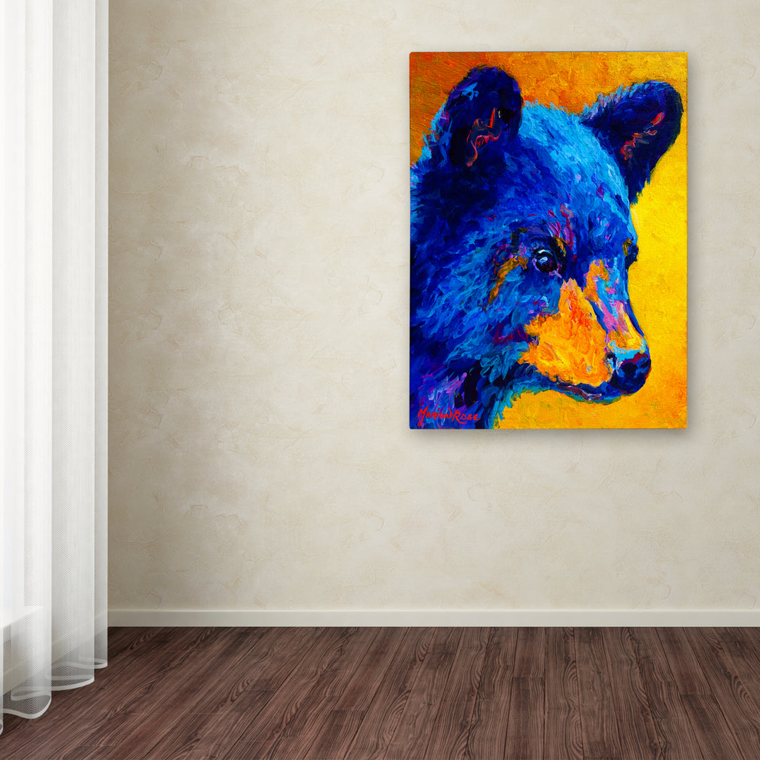 Marion Rose Black Bear Cub 2 Ready to Hang Canvas Art 14 x 19 Inches Made in USA Image 3