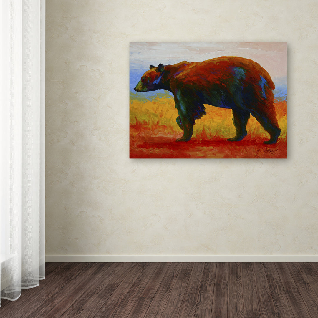 Marion Rose Blk Bear Ready to Hang Canvas Art 14 x 19 Inches Made in USA Image 3