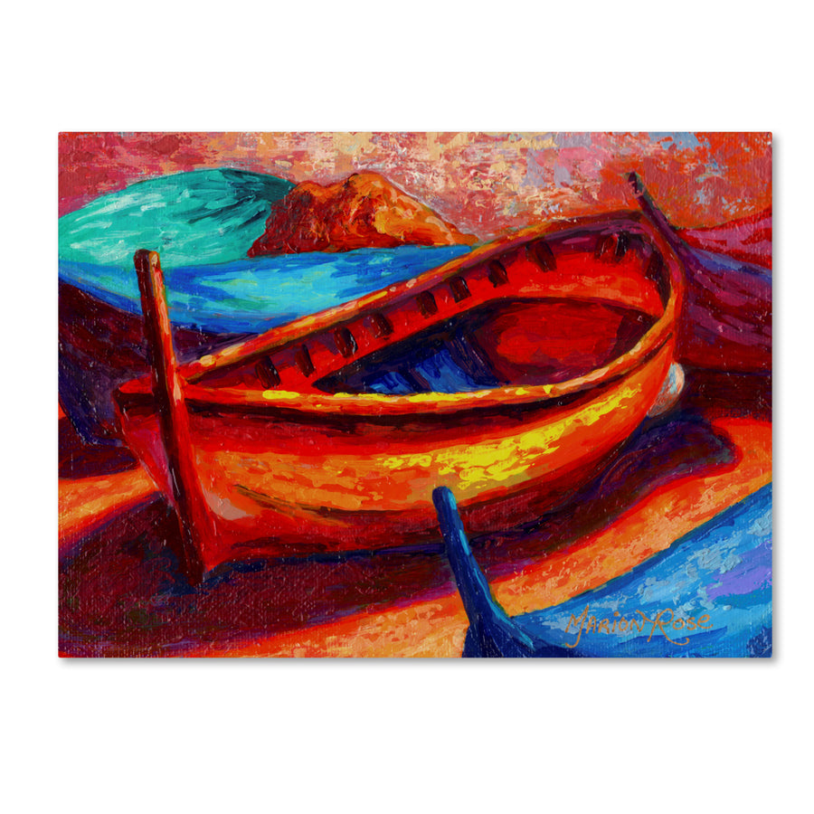 Marion Rose Boat 10 Ready to Hang Canvas Art 14 x 19 Inches Made in USA Image 1