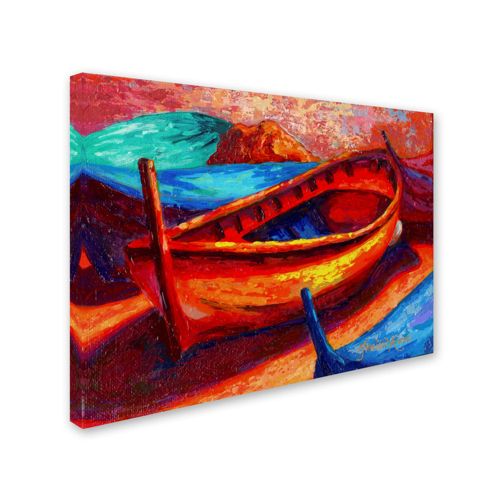 Marion Rose Boat 10 Ready to Hang Canvas Art 14 x 19 Inches Made in USA Image 2