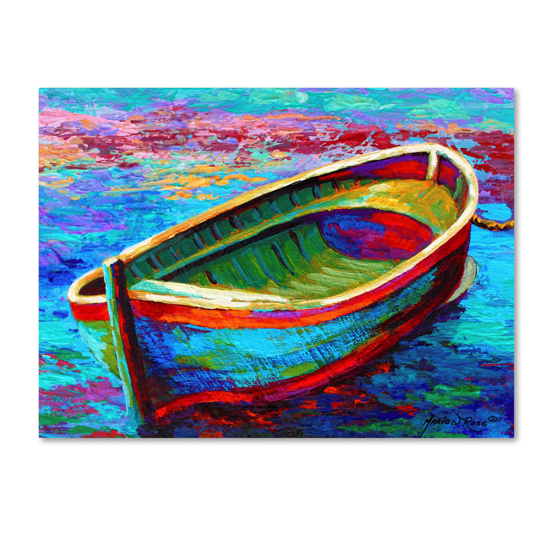 Marion Rose Boat 9 Ready to Hang Canvas Art 14 x 19 Inches Made in USA Image 1