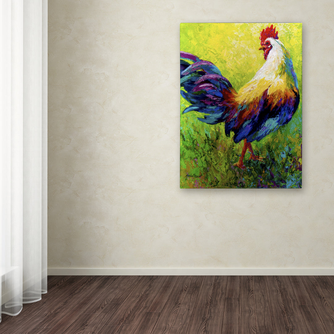 Marion Rose CEO Rooster Ready to Hang Canvas Art 14 x 19 Inches Made in USA Image 3