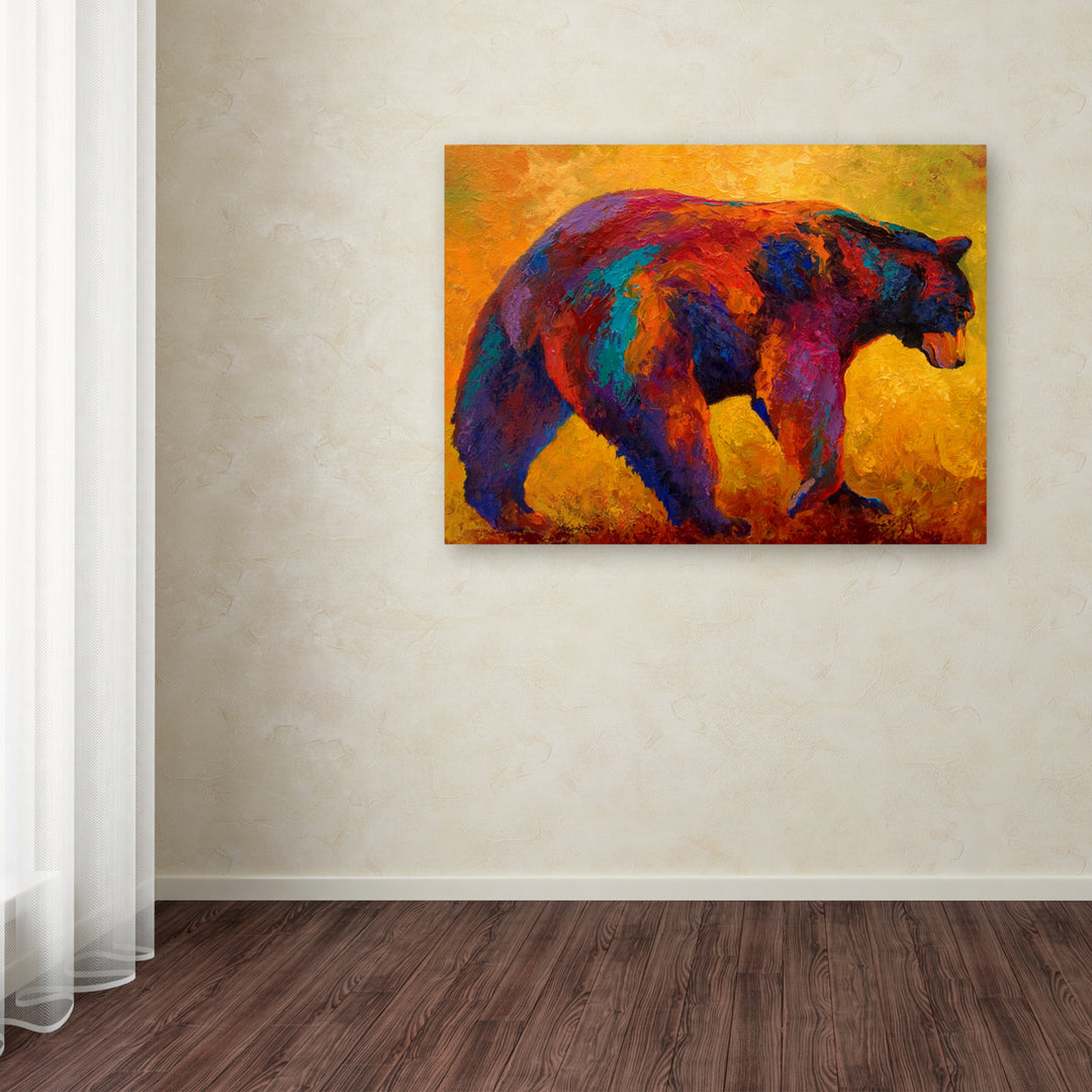 Marion Rose Daily Rounds Black Bear Ready to Hang Canvas Art 14 x 19 Inches Made in USA Image 3