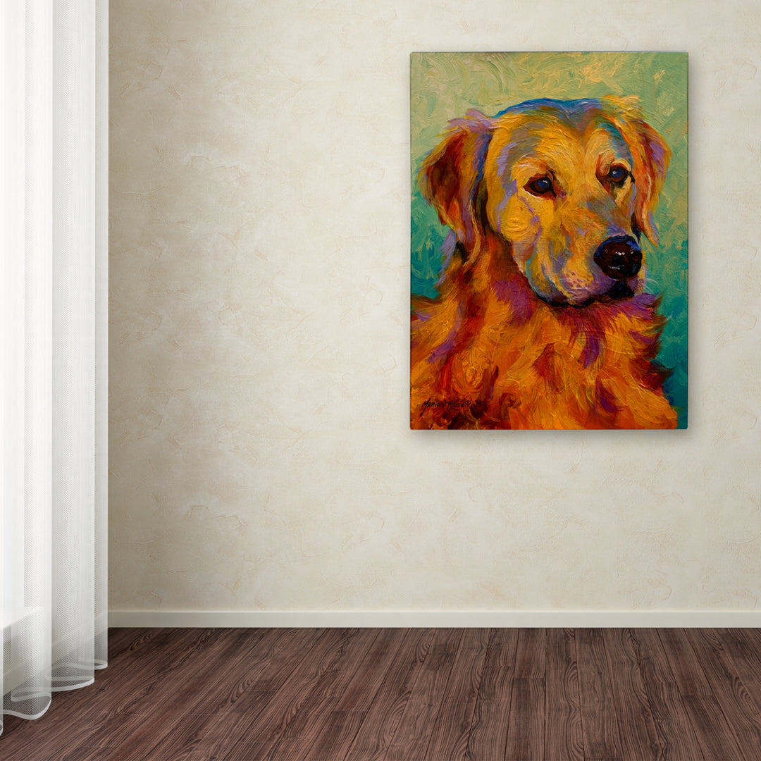 Marion Rose Den Retriever Ready to Hang Canvas Art 14 x 19 Inches Made in USA Image 3