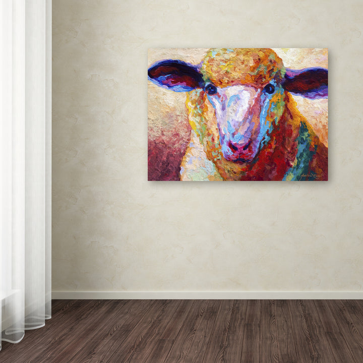 Marion Rose Dorset Ewe Ready to Hang Canvas Art 14 x 19 Inches Made in USA Image 3