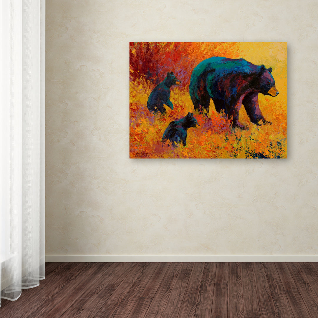 Marion Rose Double Trouble Black Bear Ready to Hang Canvas Art 14 x 19 Inches Made in USA Image 3