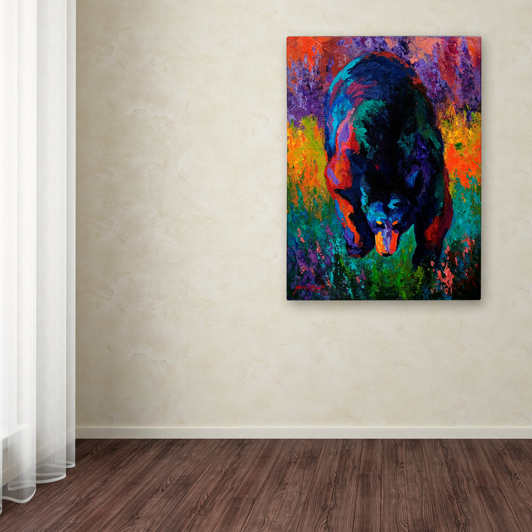 Marion Rose Grounded Black Bear Ready to Hang Canvas Art 14 x 19 Inches Made in USA Image 3