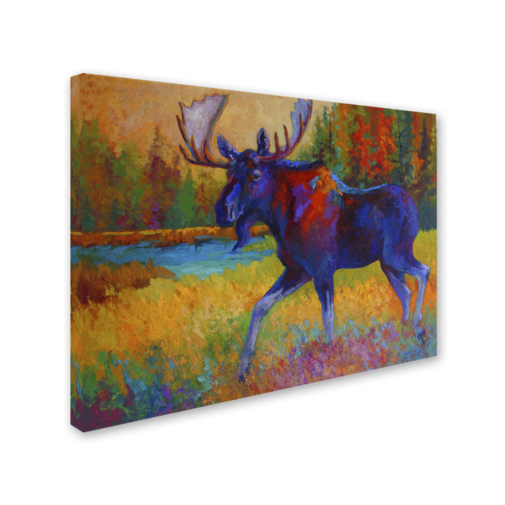 Marion Rose Majestic Moose Ready to Hang Canvas Art 14 x 19 Inches Made in USA Image 2