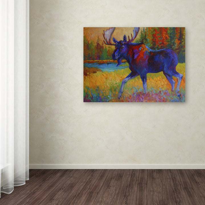 Marion Rose Majestic Moose Ready to Hang Canvas Art 14 x 19 Inches Made in USA Image 3