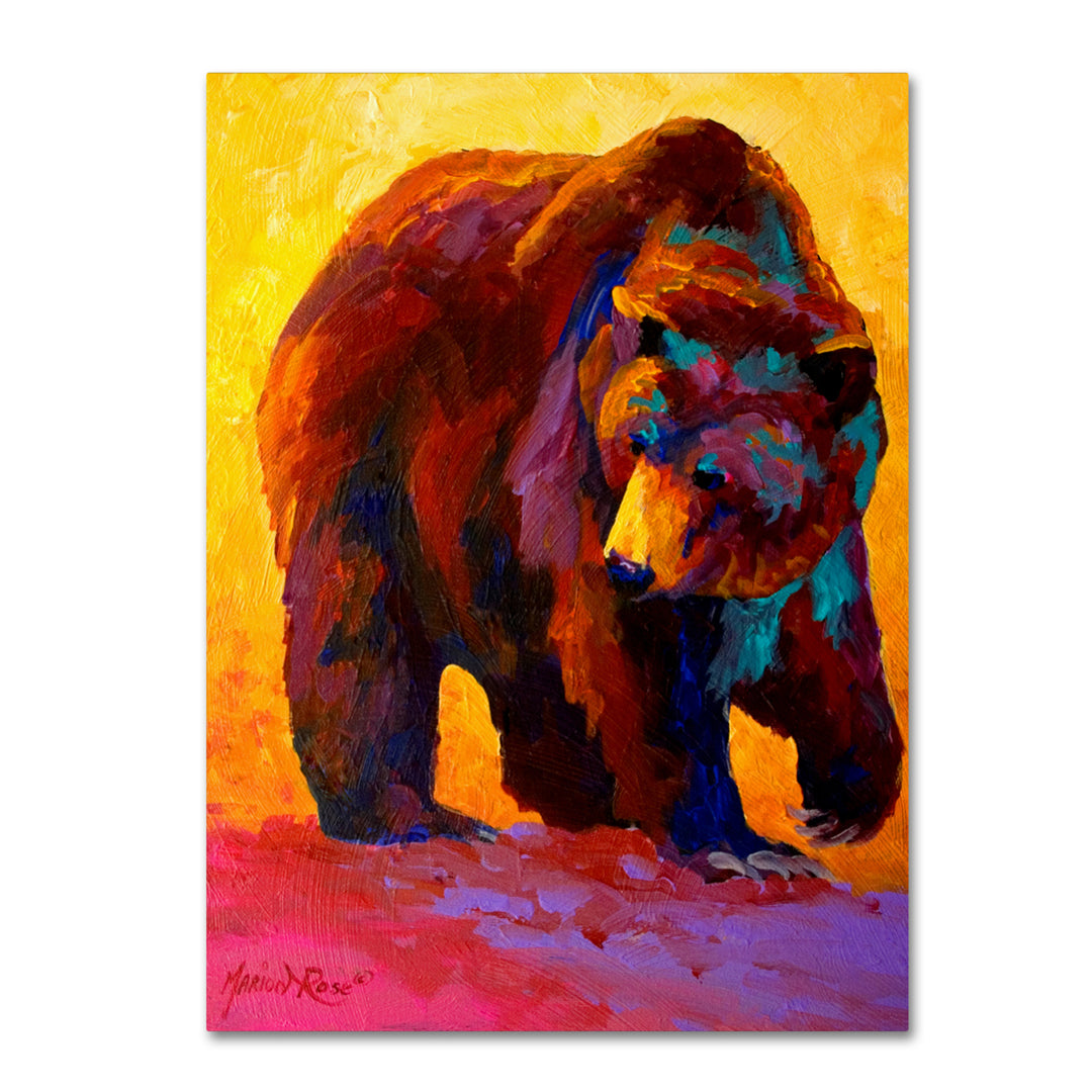 Marion Rose My Fish Grizz Ready to Hang Canvas Art 14 x 19 Inches Made in USA Image 1