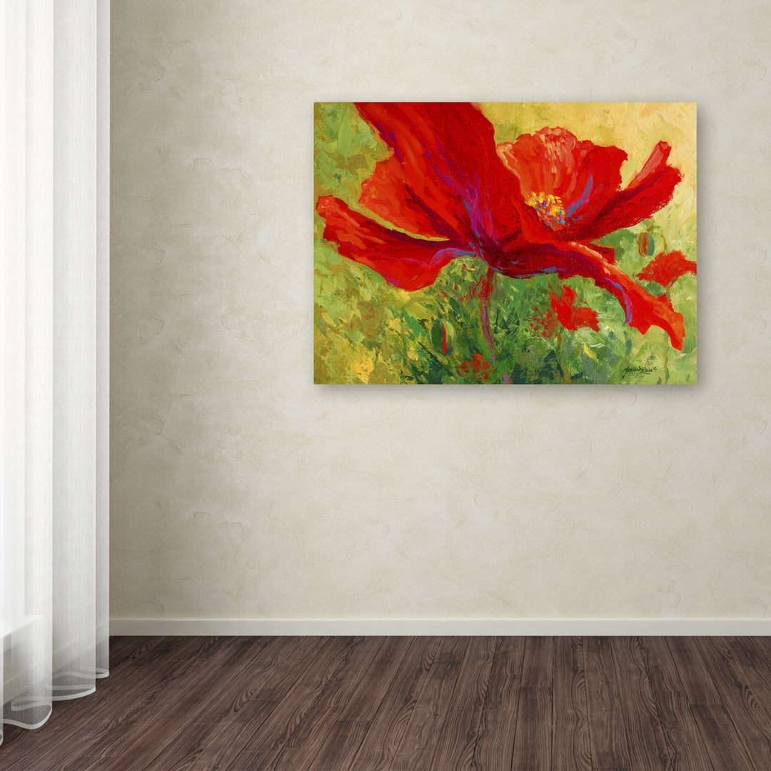 Marion Rose Red Poppy I Ready to Hang Canvas Art 14 x 19 Inches Made in USA Image 3