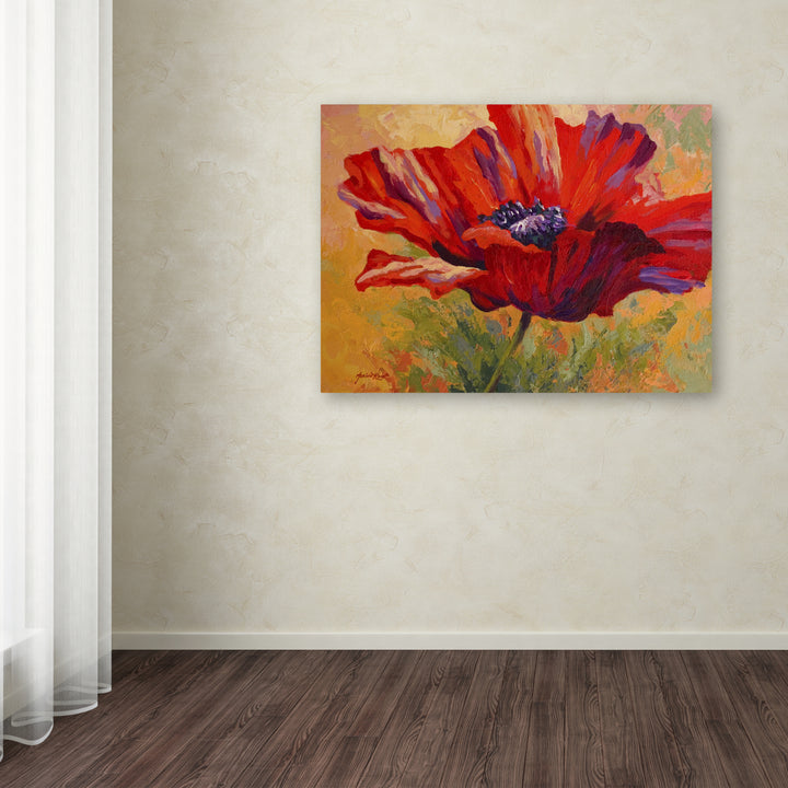 Marion Rose Red Poppy II Ready to Hang Canvas Art 14 x 19 Inches Made in USA Image 3