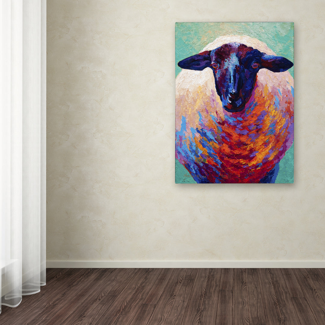 Marion Rose Suffolk Ewe 4 Ready to Hang Canvas Art 14 x 19 Inches Made in USA Image 3