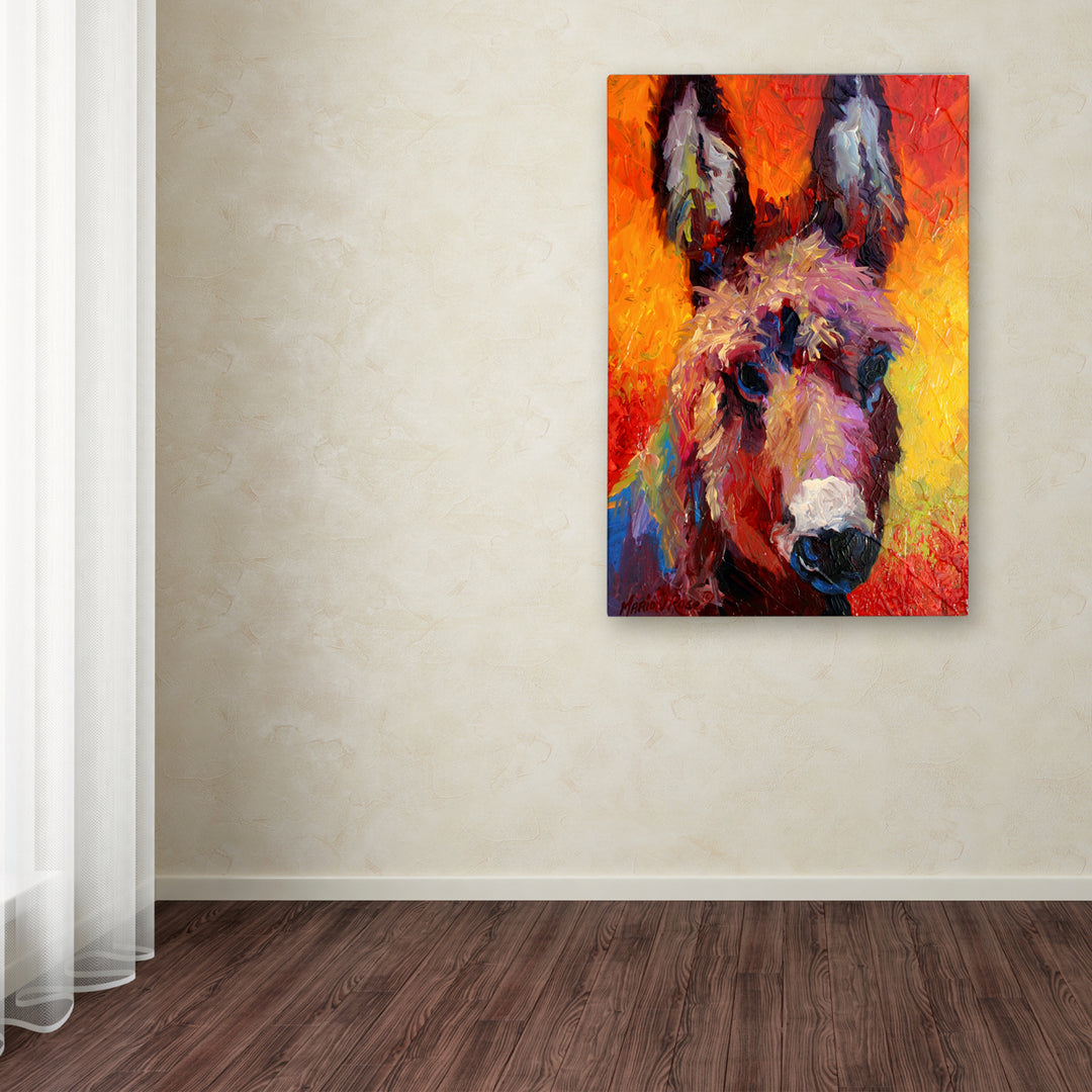 Marion Rose Donkey Portrait II Ready to Hang Canvas Art 16 x 24 Inches Made in USA Image 3