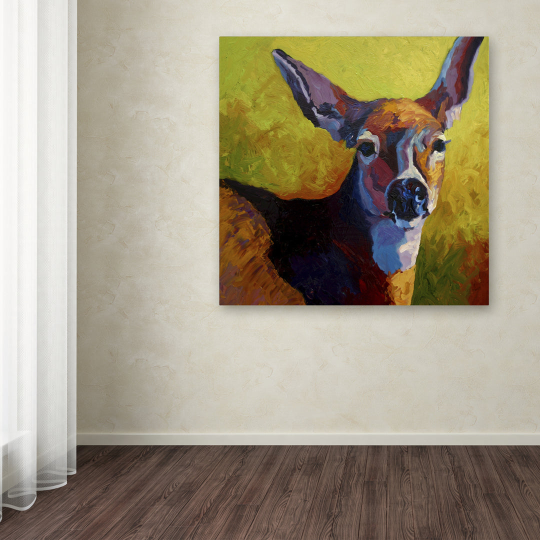 Marion Rose Doe Look Ready to Hang Canvas Art 18 x 18 Inches Made in USA Image 3