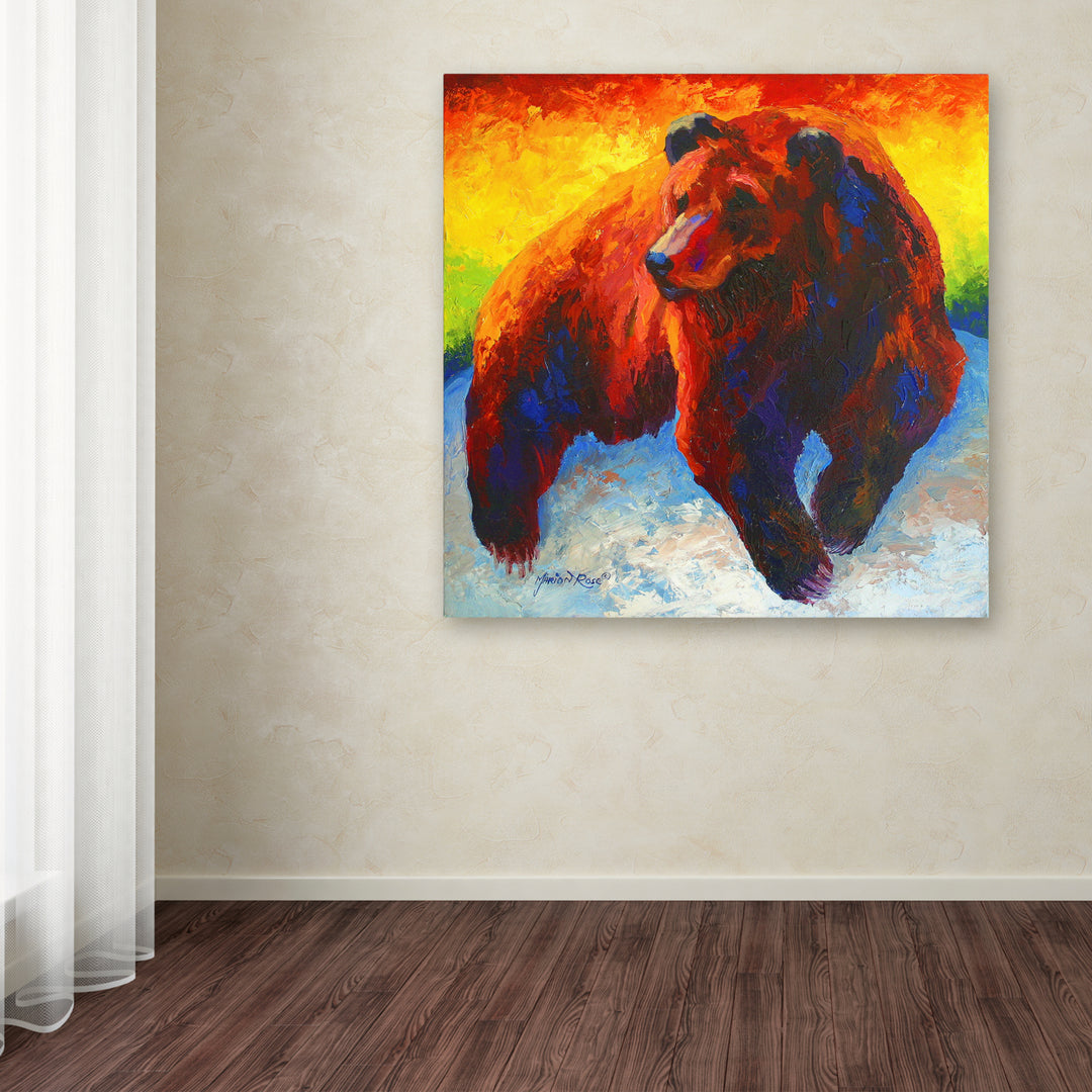Marion Rose Lookout Grizz Ready to Hang Canvas Art 18 x 18 Inches Made in USA Image 3