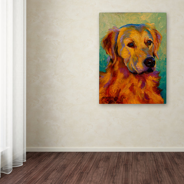 Marion Rose Den Retriever Ready to Hang Canvas Art 18 x 24 Inches Made in USA Image 3