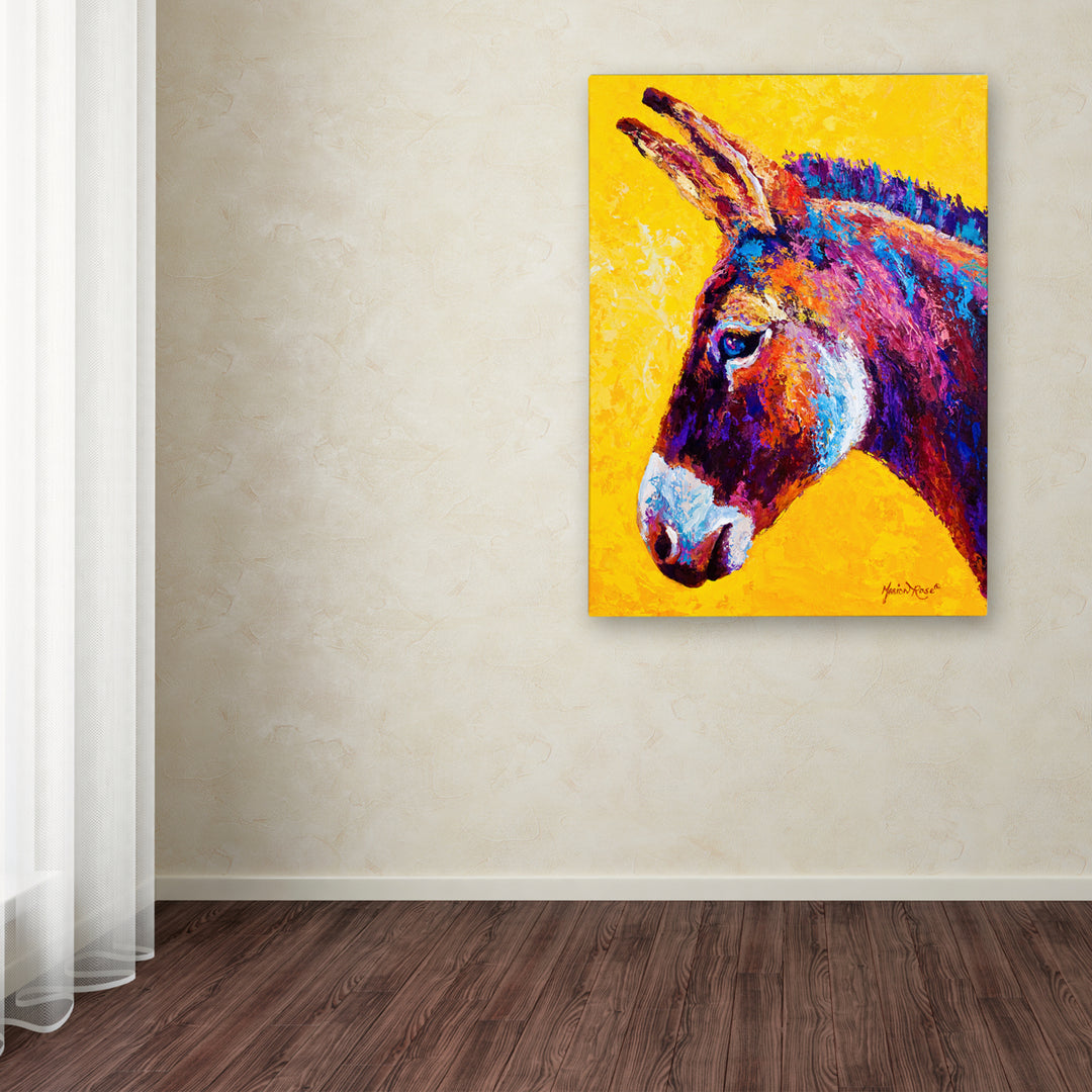 Marion Rose Donkey Portrait III Ready to Hang Canvas Art 18 x 24 Inches Made in USA Image 3