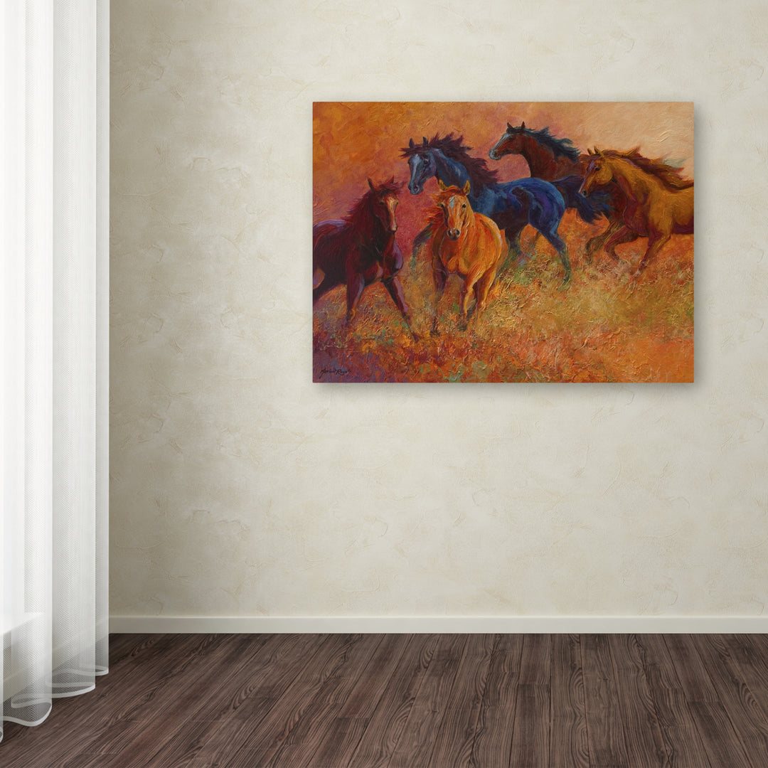 Marion Rose Free Range Horses Ready to Hang Canvas Art 18 x 24 Inches Made in USA Image 3