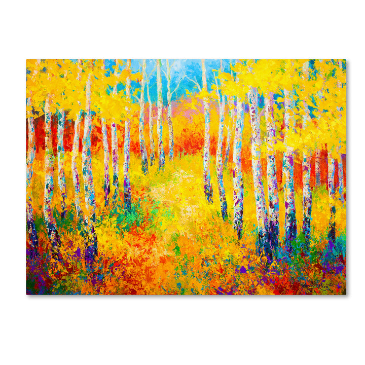 Marion Rose Golden Path Ready to Hang Canvas Art 18 x 24 Inches Made in USA Image 1