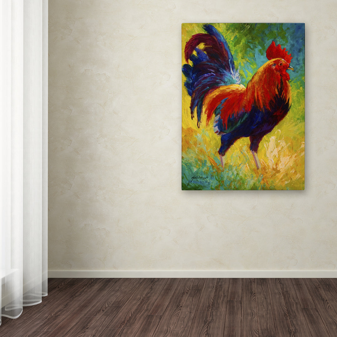 Marion Rose Hot Shot Rooster Ready to Hang Canvas Art 18 x 24 Inches Made in USA Image 3