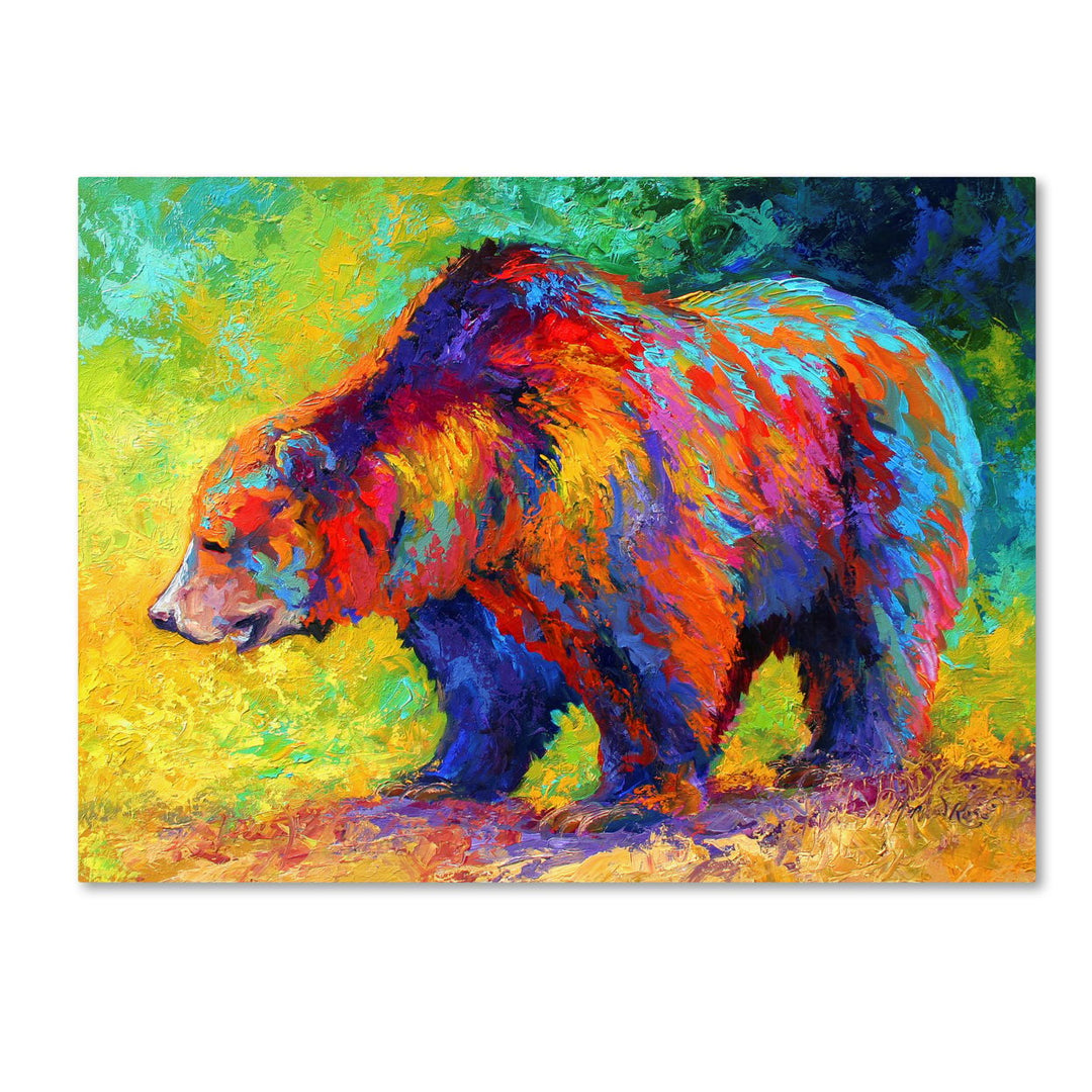 Marion Rose  Grizz Ready to Hang Canvas Art 18 x 24 Inches Made in USA Image 1