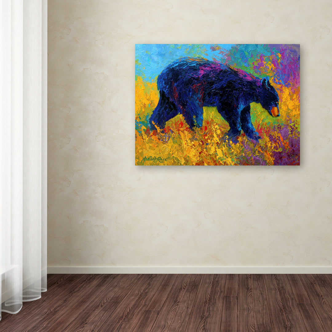 Marion Rose Young Restless II Black Bear Big Ready to Hang Canvas Art 18 x 24 Inches Made in USA Image 3