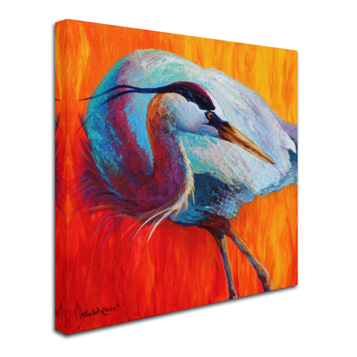 Marion Rose Glance Heron Ready to Hang Canvas Art 24 x 24 Inches Made in USA Image 2