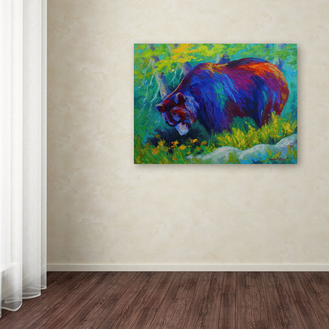 Marion Rose Dandelions For Dinner Grizz Ready to Hang Canvas Art 24 x 32 Inches Made in USA Image 3