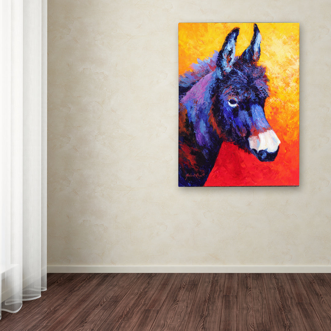 Marion Rose Donkey IVX Ready to Hang Canvas Art 24 x 32 Inches Made in USA Image 3