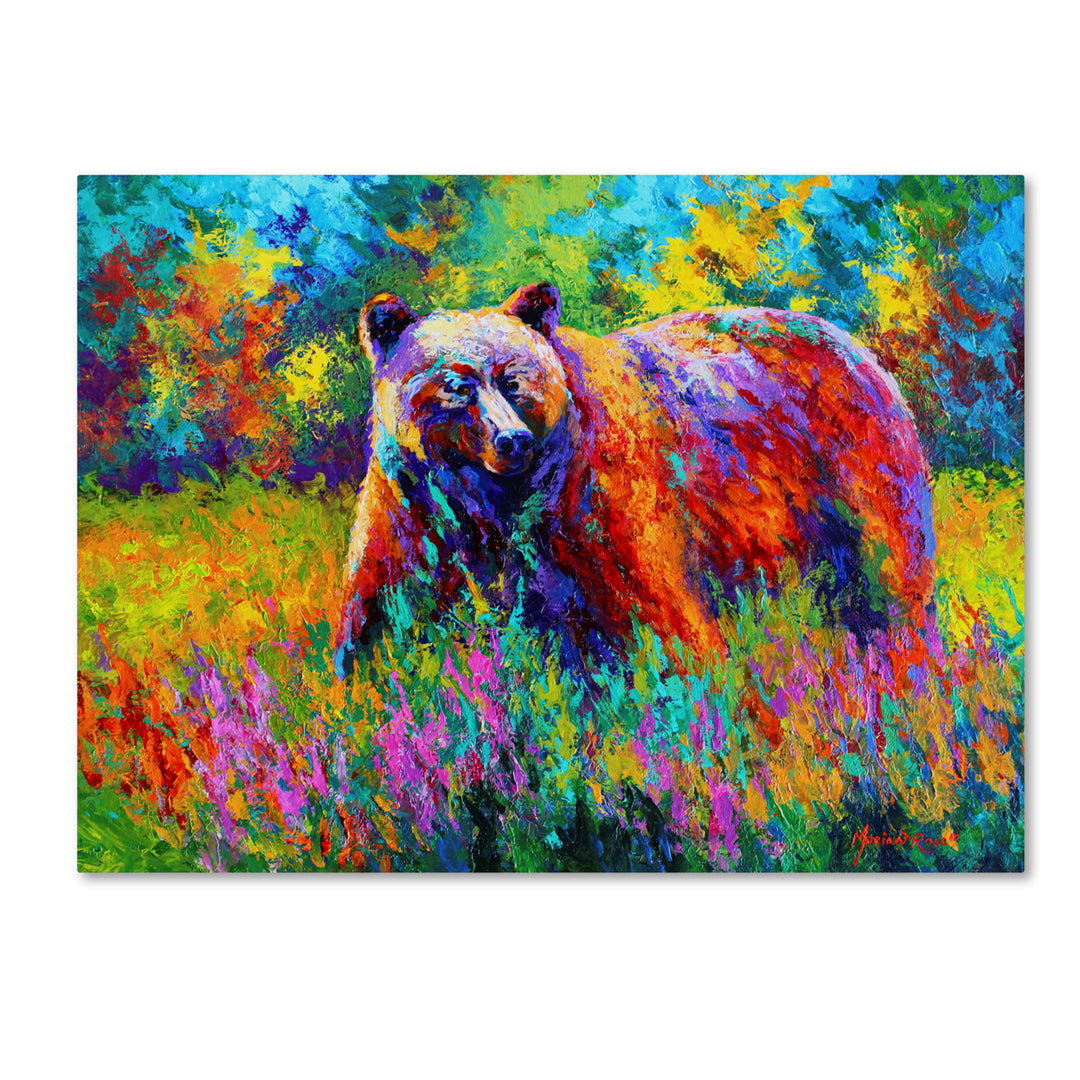 Marion Rose Grizz On Guard Ready to Hang Canvas Art 24 x 32 Inches Made in USA Image 1