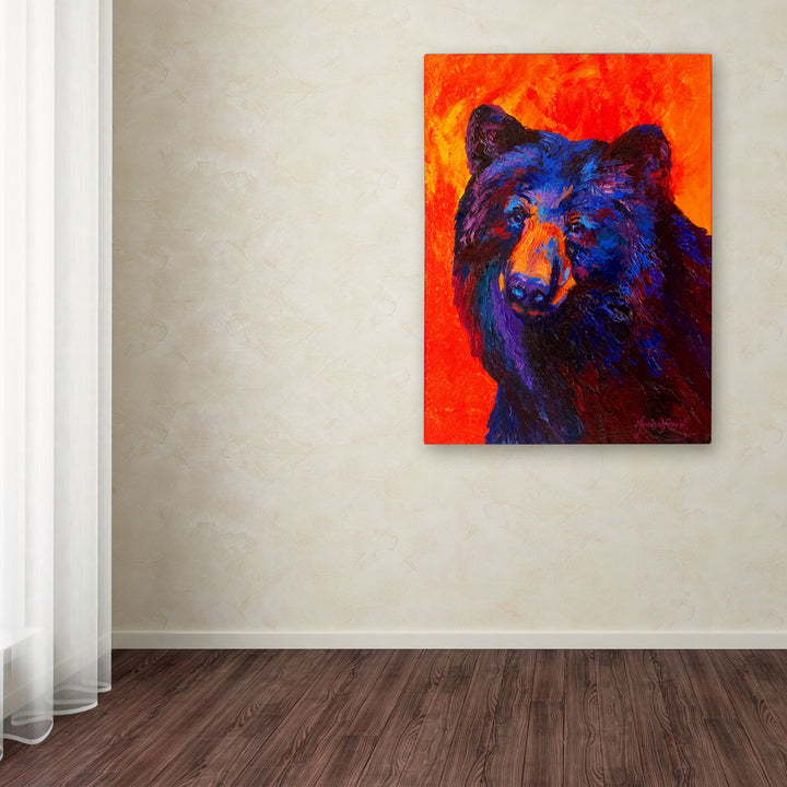 Marion Rose Thoughtful Black Bear Ready to Hang Canvas Art 24 x 32 Inches Made in USA Image 3