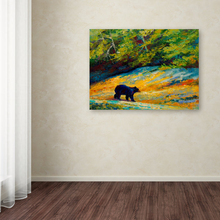 Marion Rose Beach Lunch Black Bear Ready to Hang Canvas Art 35 x 47 Inches Made in USA Image 3