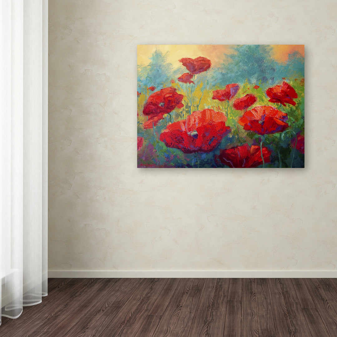 Marion Rose Field of Poppies Ready to Hang Canvas Art 35 x 47 Inches Made in USA Image 3