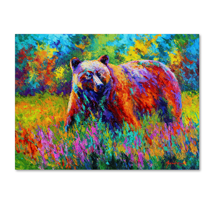 Marion Rose Grizz On Guard Ready to Hang Canvas Art 35 x 47 Inches Made in USA Image 1