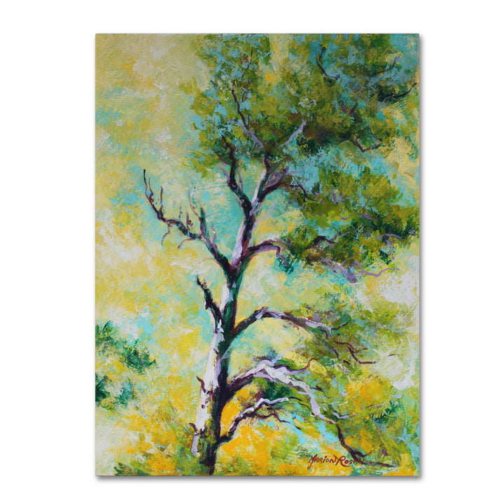 Marion Rose Pine Abstract Ready to Hang Canvas Art 35 x 47 Inches Made in USA Image 1