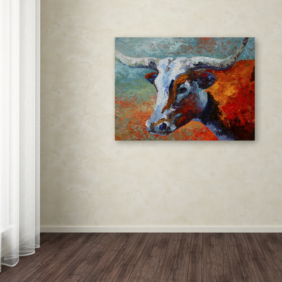 Marion Rose Young Longhorn Ready to Hang Canvas Art 35 x 47 Inches Made in USA Image 3