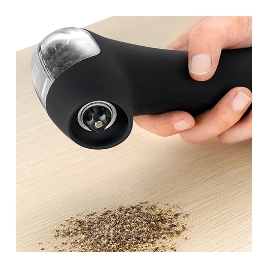 Ozeri Graviti Pro II Electric Salt and Pepper Grinder Set BPA-Free White Black Image 4