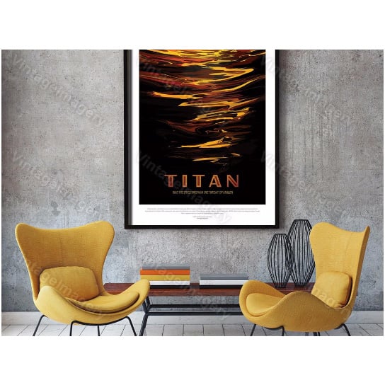 Titan Poster ExoPlanet Space Travel Poster Space Art Great Gift idea for Kids Room Office man cave Wall Art Image 1