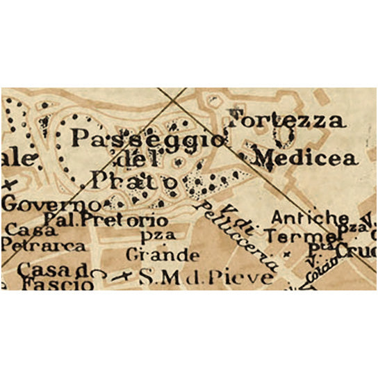 Old map of Arezzo Italy 1935 Arezzo map up to 24x36" Old world style Arezzo Italy wall map Fine Art Print Image 3