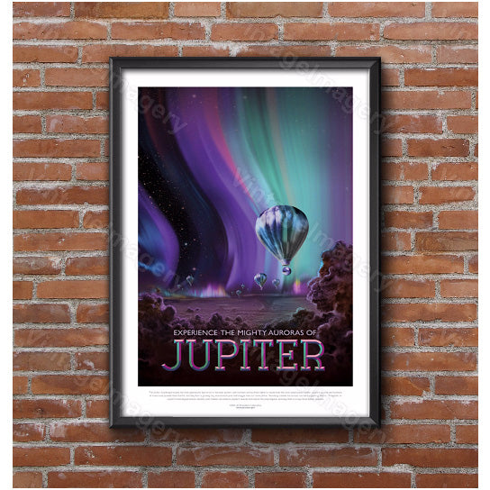 Jupiter Space art Print Vivid Space Travel Poster Space Art Great Gift idea Kids Room Office man cave Solar System Wall Image 4