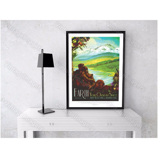 Earth Nasa Poster Home ExoPlanet Vivid NASA Space Travel Poster Space Art Great Gift idea Kids Room Office man cave Wall Image 3
