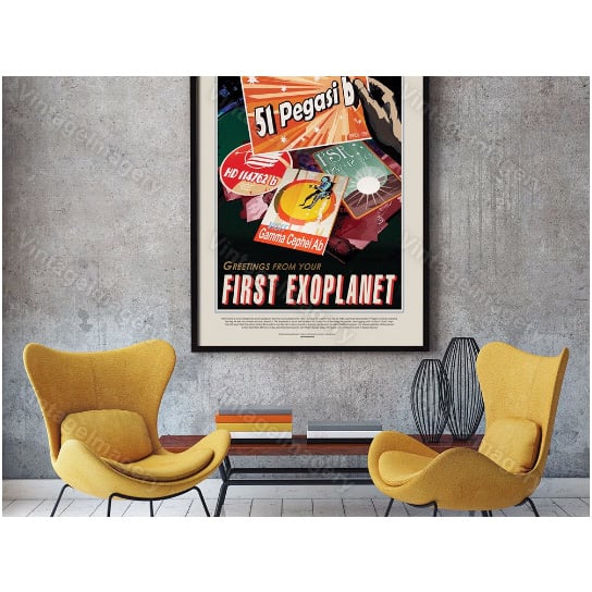 Greetings from your First ExoPlanet NASA Space Travel Poster VIVID Color Space Art Great Gift idea for Kids Room, Image 4