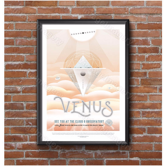 Venus cloud 9 ExoPlanet poster Space Art Print Great Gift idea for Kids Room Space Travel Poster Office, man cave Print, Image 3