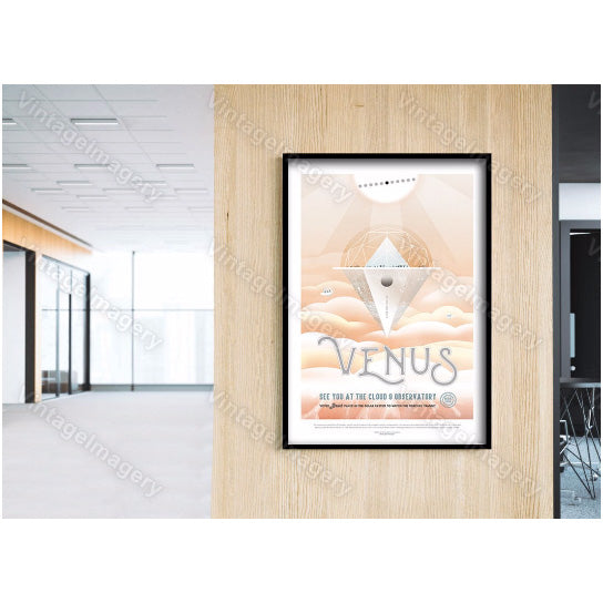 Venus cloud 9 ExoPlanet poster Space Art Print Great Gift idea for Kids Room Space Travel Poster Office, man cave Print, Image 4