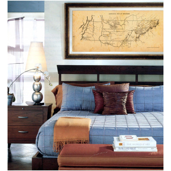 Tennessee map Map of Tennessee 1886 Restoration Hardware Map Old Style Map Wall Map Vintage map of Tennessee House Image 2