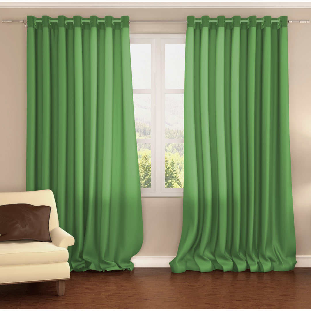 Energy Saving Blackout Curtains 2-Pack 54x84 Grommet Panels Gray Noise Reducing Image 5