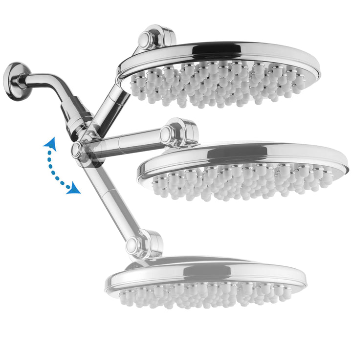 HotelSpa Adjustable Rainfall Shower Head Chrome 9 Inch High Pressure Model 1691 Image 5